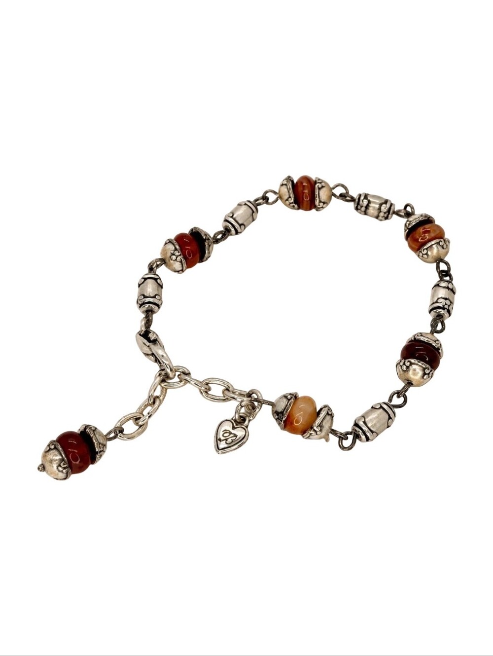 Brighton Beaded Barrel Crystal Charm Bracelet